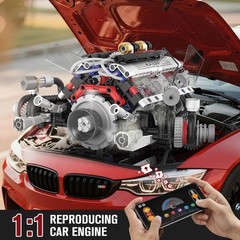 STEM Toy Gift for Adults: Mini V8 Engine Kit