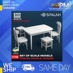 Spalah 18772 1/72 Set of scale models “Table with stools and chairs”, (5 pcs.)