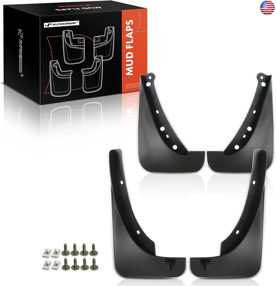 A-Premium Set of 4pcs Splash Guard Mud Flaps Compatible with Buick Enclave