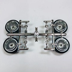 Hoppin Hydros 1/24 1/25 Chrome Low Rollerz Rims w/ Whitewall Tires 506