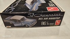 1957 Chevrolet Bel Air Hardtop Big 1/16 Model Kit AMT New In Box Not Sealed