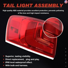 Tail Light Assembly Outer Compatible with 2011-2018 Volkswagen Jetta Left