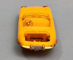ZEE. Jaguar XKE Conv. All Plastic. 2 Screw Base. FRICTION MOTOR, Works 1/43