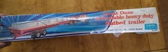 ERTL 8009 Great Dane Extendable Heavy Duty Flatbed Trailer 1/25 Model 21JO06