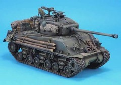 1/35 Cast Resin Sherman Rage M4 Tank Armored Fighting Vehicle External Equipm…