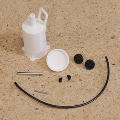1/24-1/25 Scale Lift Oil Drain Pan Kit for Model Car Shop, Garage, Diorama