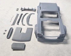 ABS-LIKE RESIN 3D PRINTED 1/25 HOONICORN 1965 FORD MUSTANG RACE CAR BODY SET