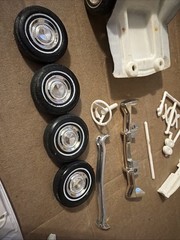 JoHan 1/25 1962 Chrysler 300 Hardtop molded in WHITE USA Oldies Needs Finishing