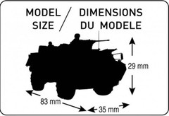 1/72 VAB 4 x4 Armored Amphibious Vehicle Military Heller 79898 Plastic Model kit