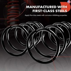 A-Premium 2Pcs Rear Left and Right Suspension Coil Spring Set Compatible with