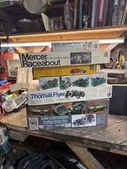 Vtg Model Car Kits Lot New/ Part Built Pre war race 1900s Thomas flyer Raceabout