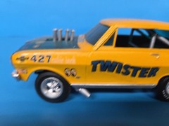 Vintage AMT 1965 Chevy II Nova Funny Car Built Model 1/25 Survivor 427 Twister