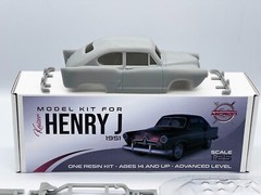 1:25 Kaiser Henry J 1951 Model Resin Kit With Clear Parts Included