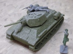 MIR / Roco Minitank Compatible WWII Russian T-34/76 & Airfix Soldiers Lot#7423B©