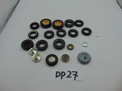 Lot of vintage 1960’s Model Car or Truck Parts Misc. Junkyard Wheels Tires Caps