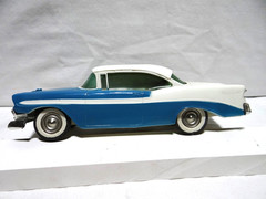 1956 Chevrolet Bel Air White / Blue 2 Dr. Hard Top Dealer Promo/Bank Very Nice