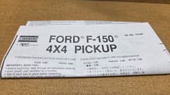 1996 Ford F-150 4×4 1/25 LINDBERG Started Model Kit for rebuilding or parts
