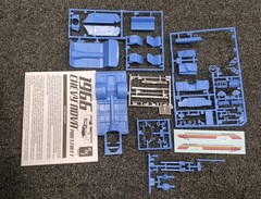 1966 66 Chevy II Nova Pro Street 1/25 Scale Model Parts Lot wide wheel well
