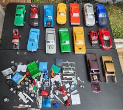 Model Junkyard/parts Plastic Muscle Car Lot Ford,Chevy, Mopar, Pontiac
