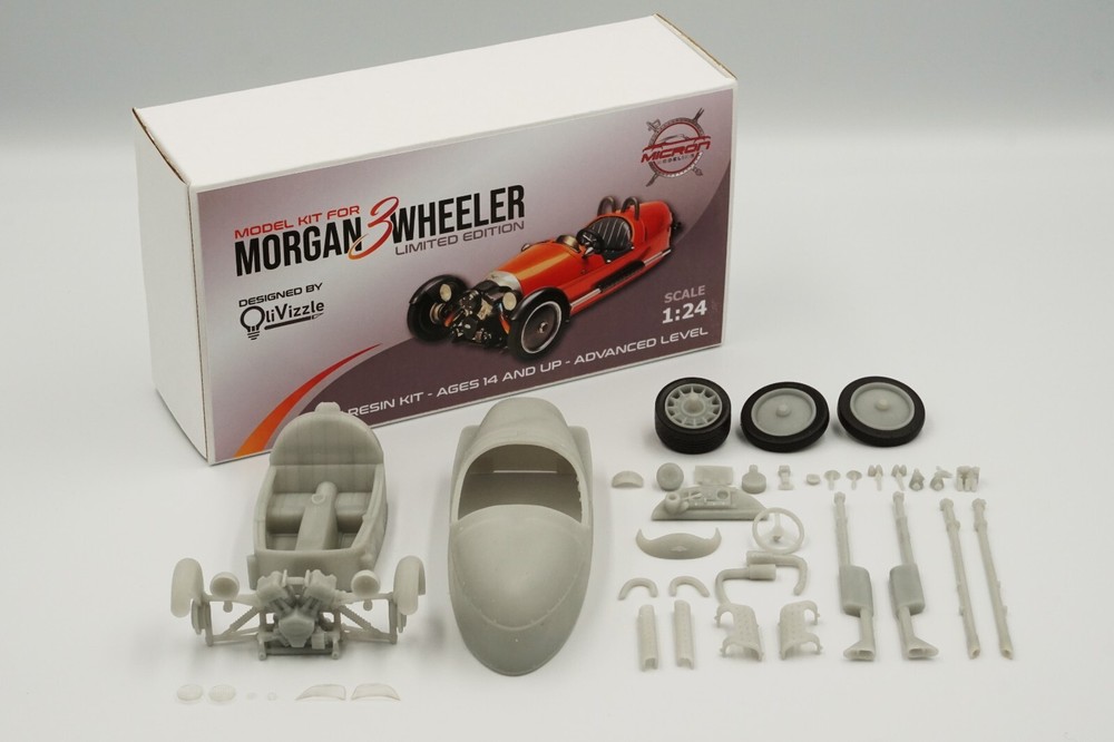 1:24 Morgan 3 Wheeler Inspired Model Kit