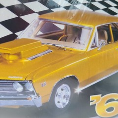 AMT 1967 Chevy Chevelle Pro Streetcar 1/25 Scale Plastic Model Car Kit Mancave