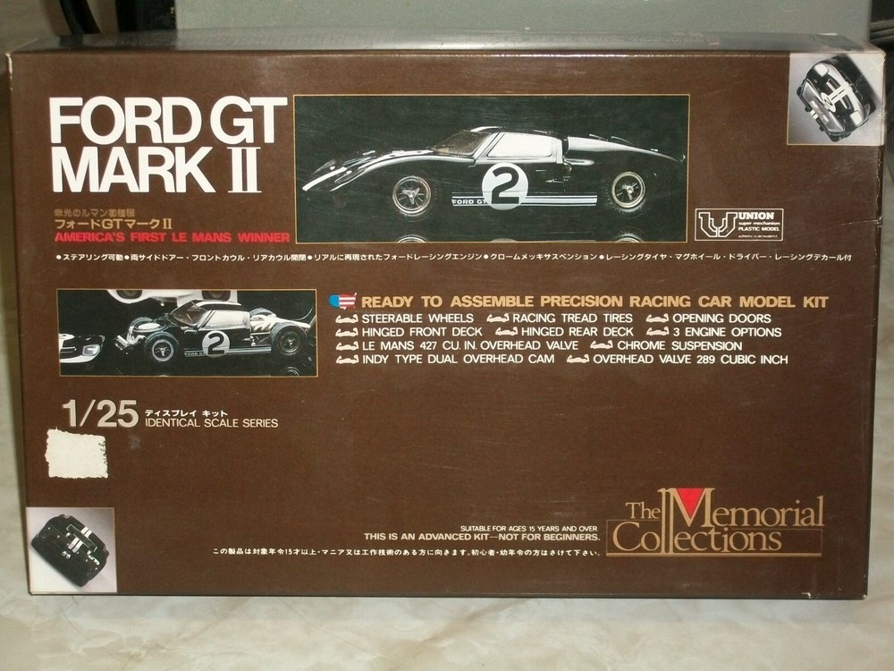 Union 1/25 Scale Ford GT Mark II