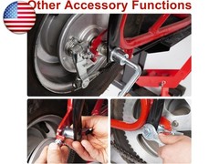 RUTU 12mm 270mm Mini Bike Rear Axle and 225mm Front Wheel Axle Kit with Nut