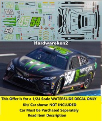 NASCAR DECAL #54 MONSTER ENERGY 2023 TOYOTA CAMRY TY GIBBS 1/24 POWERSLIDE