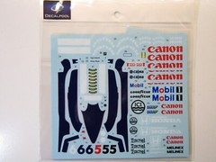 Decalpool 1/20 Williams FW11 ’86 Decal Sheet DP257 for Tamiya Kit Piquet/Mansell