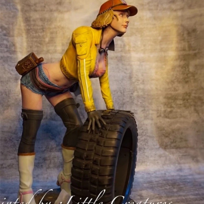1/24 Resin Figure Model Kit Sexy Car Mechanic Girl Unassembled, Unpainted Kit.