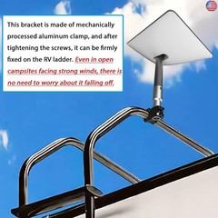 Starlink Mount for RV Ladder, Starlink Mount for Roof Rack,Load-Bearing 200lbs,