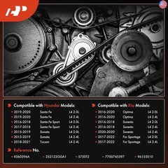 A-Premium 39.69 Inch 252122GGA1 Engine Serpentine Drive Belt Compatible with
