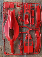 Tamiya Ferrari F189 Early Version model kit – Partially Assembled