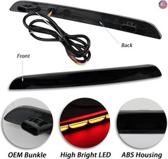 Smoked Housing Full LED Rear Reflector Fog DRL Kit for Honda Civic 11th