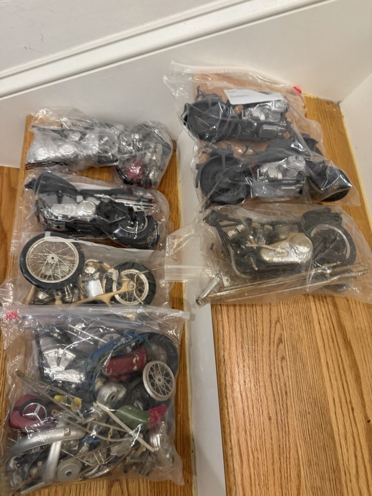 Vintage Model Motorcycle Parts Lot Misc