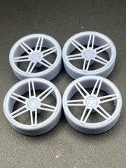 1/25 Scale Resin 26 Inch Model Car Wheel Set