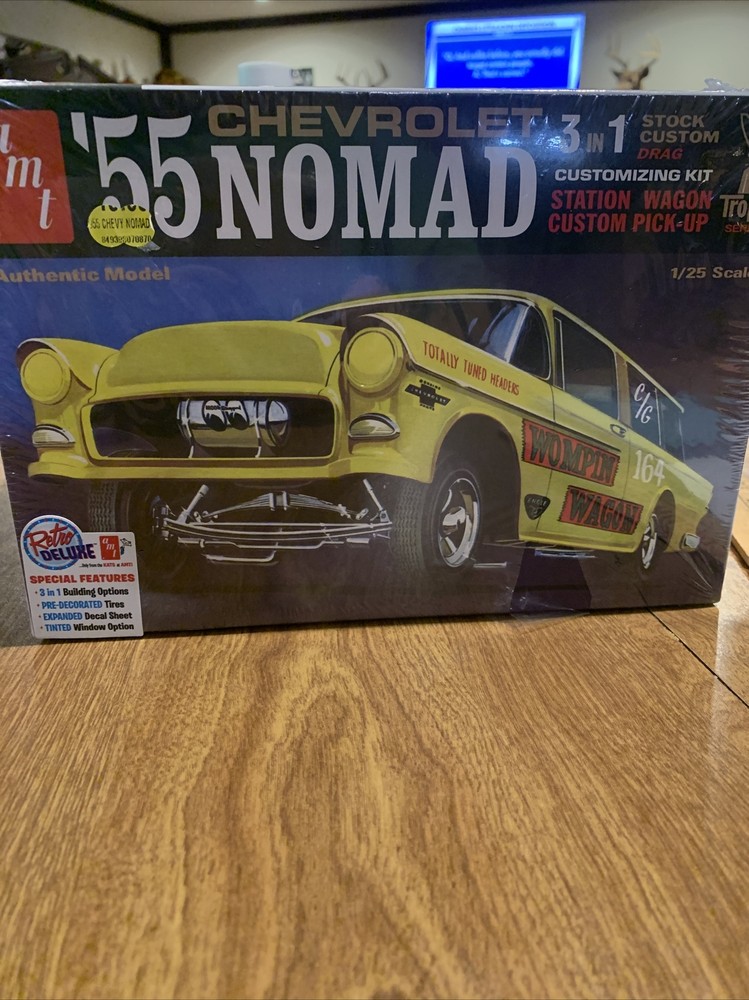 amt 1/24 55 chevrolet nomad Womping Wagon 3 In 1 Custom Stock Drag Trophy Series