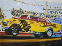 “BADMAN” 1955 CHEVY STREET FUNNY CAR AND DRAGSTRIP GASSER FACT. SEALED OUTSIDE