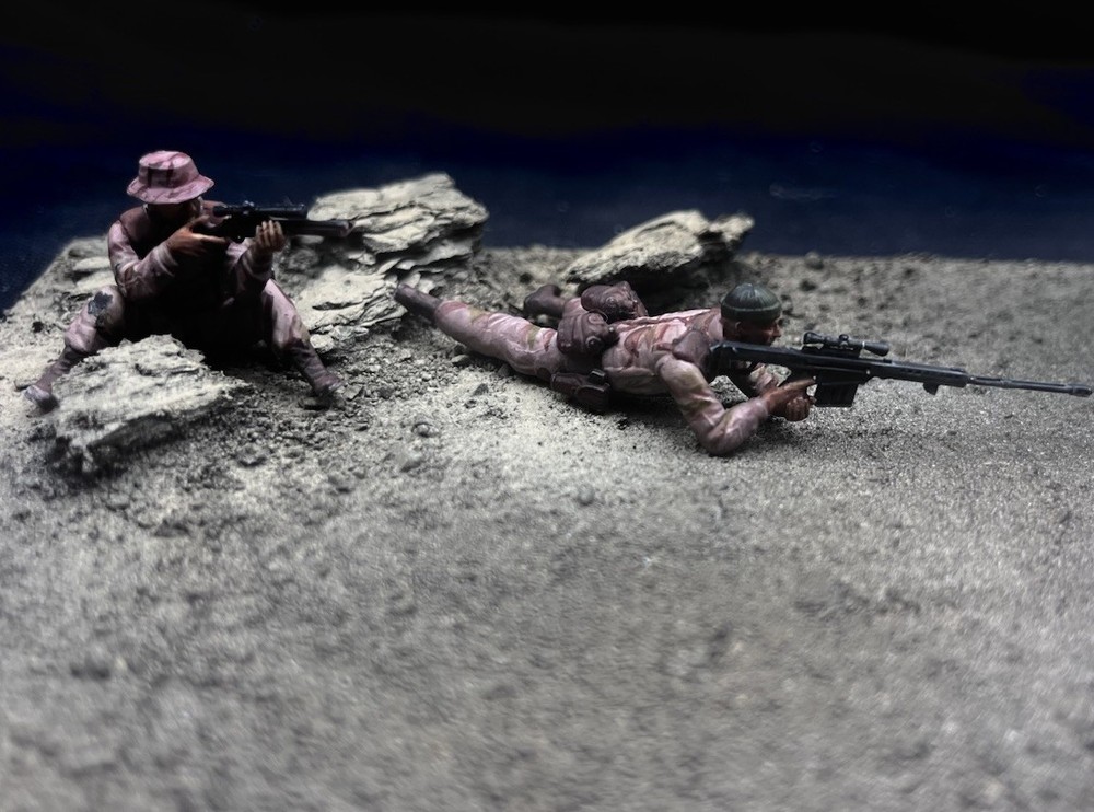 1/35 Scale Military Diorama Base Terrain Display Model Soldiers Figures Diecast