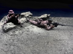 1/35 Scale Military Diorama Base Terrain Display Model Soldiers Figures Diecast