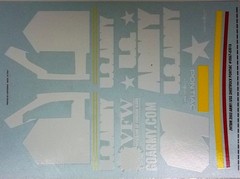 NASCAR DECAL # 01 US ARMY 2003/04 PONTIAC CHEVROLET NADEAU NEMECHEK JWTBM 1/24
