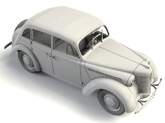 Moskvitch-401-420A, Soviet passenger car ICM 35484 Plastic model kit Scale 1:35