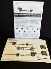 Soviet 122mm Howitzer M30 Trumpeter 1:35 Model Kit 02343 Open Box Sealed Parts