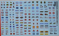 GOFER RACING DECALS Contingency Sponsors SHEET 1:24 1:25 CAR MODEL 11088