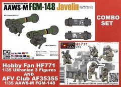 HF771 1/35 Ukranian Hunters (3 Figs) & AFV Club AF35355 FGM-148 Javelin Combo