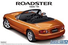 Aoshima 1/24 Mazda NB8C Roadster RS 1999 Model Kit Unpainted Plastic Japan F/S