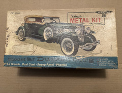 Hubley SJ Duesenberg Diecast Metal Model Kit w/ Chrome Parts 1:18 MPN 4864