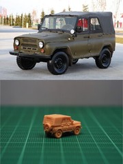 1/144 Ukrainian/Russian UAZ-469 Military Utility Vehicle (fine detail) Resin Kit