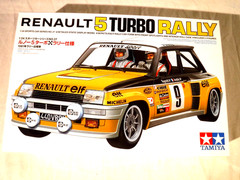 1/24 Tamiya Renault 5 Turbo Rally Race Car w/ 2 Figures & Rubber Tires # 24027