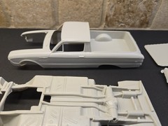 AMT/ERTL, 1961 FORD RANCHERO, 1/25 SCALE, PARTS ONLY, INCOMPLETE.